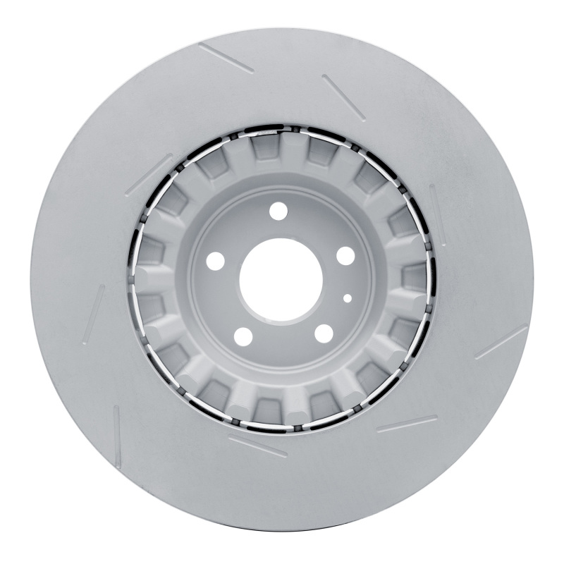 Porsche Macan Brake Rotor (1) - Left Front - R1 Concepts - Slotted Carbon Alloy GeoMET - `17-`18